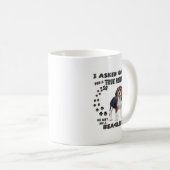 ビーグル愛犬家おもしろい/ビーグル コーヒーマグカップ (正面右)