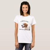 ビーグル愛護女性用Tシャツ Tシャツ (正面フル)