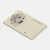 ビーグル抽象芸術アートドッグ名 ポストイット (アングル)