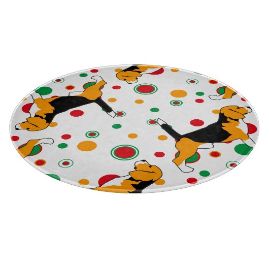 ビーグル模様 カッティングボード (角)