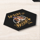 ビーグル母ハロウィーン犬の恋人 ペーパーコースター (アングル)