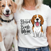ビーグル母ライフティー – かわいい犬の母の贈り物 Tシャツ