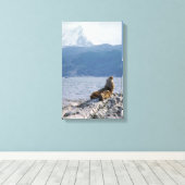 ビーグル水道のアシカ - アルゼンチン キャンバスプリント (インサイチュ (ウッドフロア))