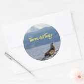 ビーグル海峡にアシカの海 – Argentina ラウンドシール (封筒)