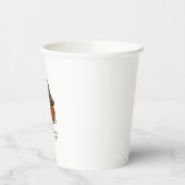 ビーグル海賊衣装ジョリーロジャーフラッグスカルクロス 紙コップ (左)
