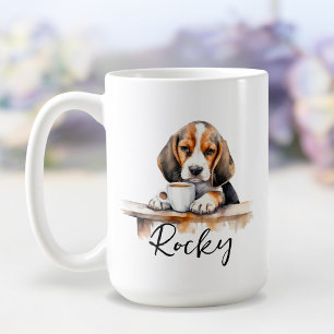 ビーグル犬とコーヒーマグ、態度の犬 コーヒーマグカップ