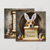 ビーグル犬とメッセージ シーズンカード (正面/裏面)