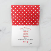 ビーグル犬のお母さんの日 カード (内部)