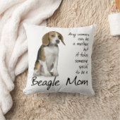 ビーグル犬のお母さんの枕 クッション (ブランケット)