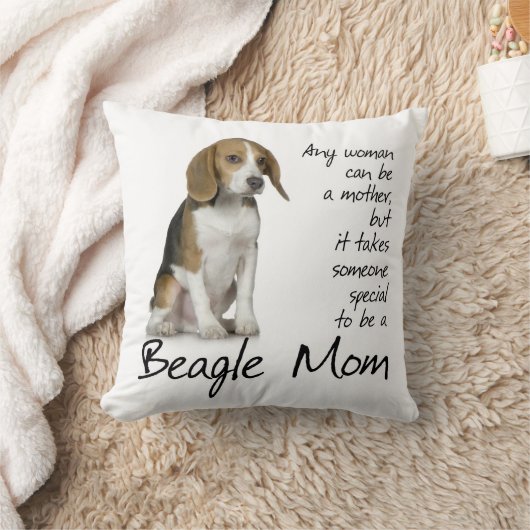 ビーグル犬のお母さんの枕 クッション (ブランケット)