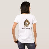 ビーグル犬のお母さんのTシャツ Tシャツ (裏面フル)
