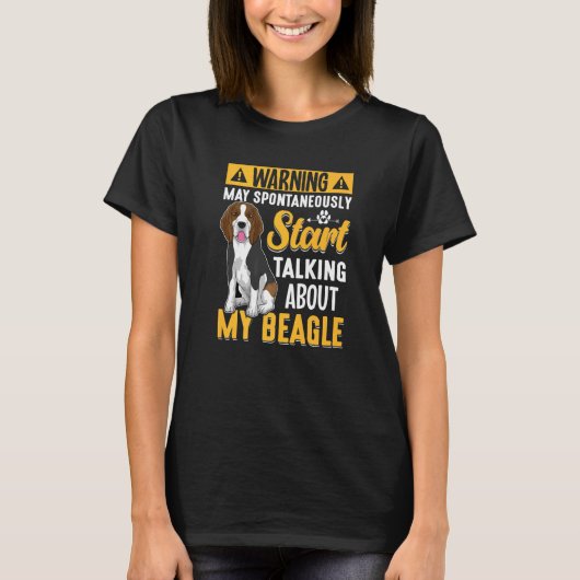 ビーグル犬のアパレ男性へルと女性 Tシャツ (正面)