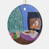 ビーグル犬のオーナメント セラミックオーナメント (左)