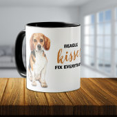 ビーグル犬のキスすべてを修正 マグカップ