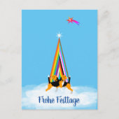 ビーグル犬のクリスマス ポストカード (正面)