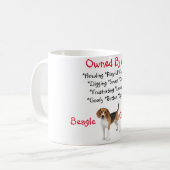 ビーグル犬のコーヒー・マグ コーヒーマグカップ (正面左)