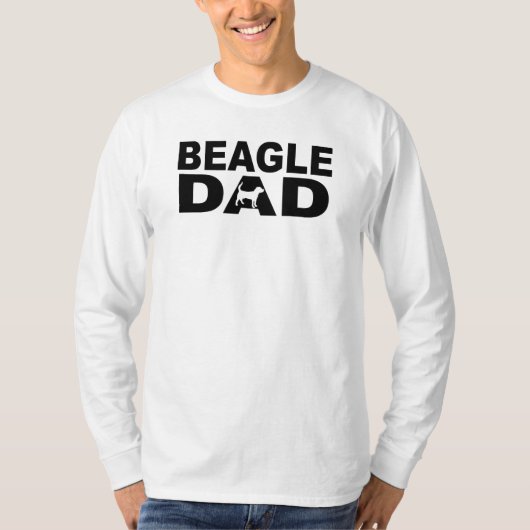ビーグル犬のパパ Tシャツ (正面)