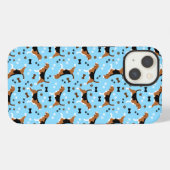 ビーグル犬のビーグル柄 iPhoneケース (裏面横)