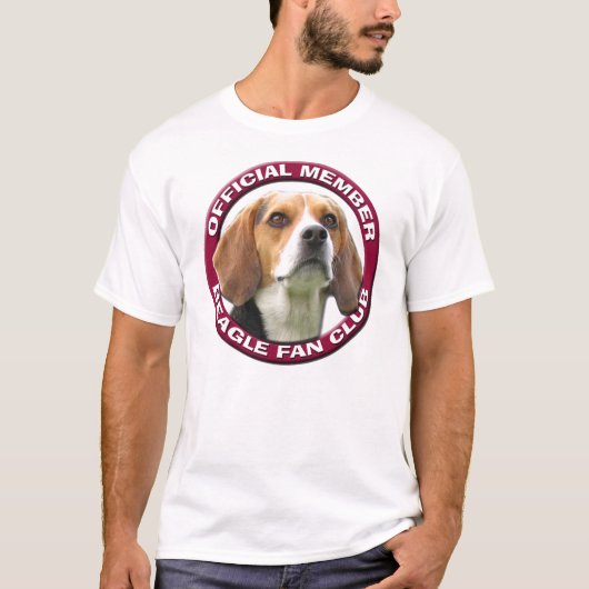 ビーグル犬のファン・クラブ Tシャツ (正面)
