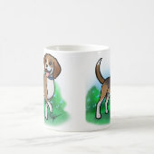 ビーグル犬のマグ コーヒーマグカップ (中央)