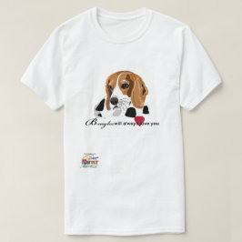 ビーグル犬の人のTシャツ Tシャツ