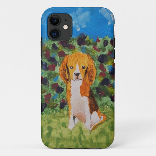 ビーグル犬の例 Case-Mate iPhoneケース (裏面)