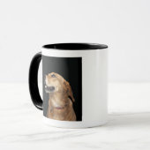 ビーグル犬の側面に見る金実験室の組合せ マグカップ (正面左)