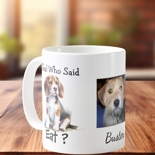 ビーグル犬の写真入りパーソナライズグッズ 面白いデザイン コーヒーマグカップ