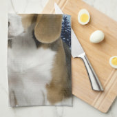 ビーグル犬の台所タオル キッチンタオル (四つ折り)