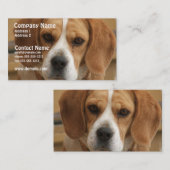 ビーグル犬の名刺 名刺 (正面/裏面)