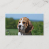 ビーグル犬の名刺 名刺 (裏面)