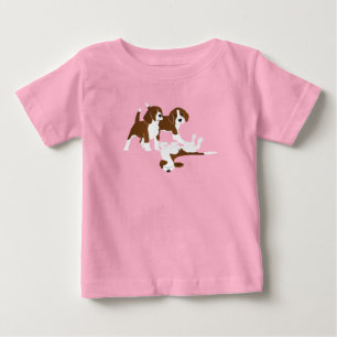 ビーグル犬の品種 ベビーTシャツ
