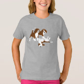 ビーグル犬の品種 Tシャツ (正面)