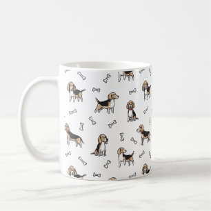 ビーグル犬の型 コーヒーマグカップ