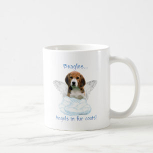 ビーグル犬の天使 コーヒーマグカップ