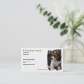 ビーグル犬の子犬の名刺 名刺 (スタンド正面)