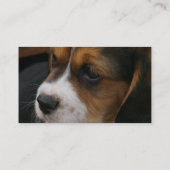 ビーグル犬の子犬の名刺 名刺 (裏面)