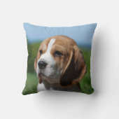 ビーグル犬の子犬の枕 クッション (裏面)