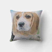 ビーグル犬の子犬 クッション (裏面)