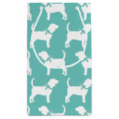 ビーグル犬の子犬 スモールペーパーバッグ (裏面)