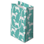 ビーグル犬の子犬 スモールペーパーバッグ (裏面アングル)