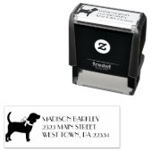 ビーグル犬の子犬 セルフインキングスタンプ (インサイチュ)