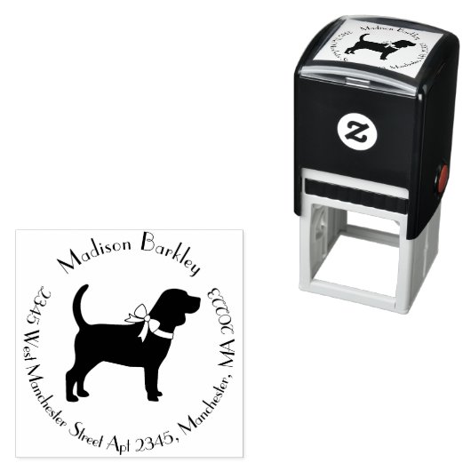 ビーグル犬の子犬 セルフインキングスタンプ (インサイチュ)