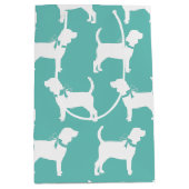 ビーグル犬の子犬 ミディアムペーパーバッグ (正面)