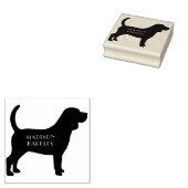 ビーグル犬の子犬 ラバースタンプ (押印)