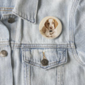 ビーグル犬の子犬 缶バッジ (インサイチュ)