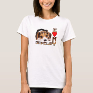 ビーグル犬の小犬 Tシャツ