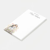 ビーグル犬の恋人かわいい子犬パーソナライズされた名 ポストイット (アングル)