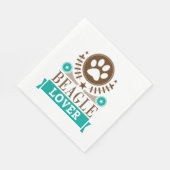 ビーグル犬の恋人 スタンダードランチョンナプキン (角)