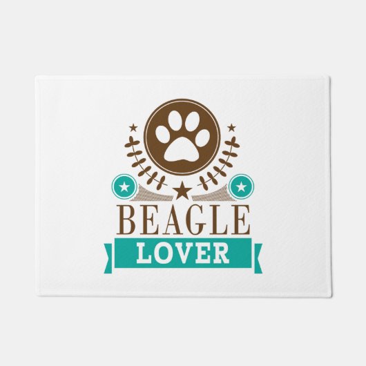 ビーグル犬の恋人 ドアマット (正面)